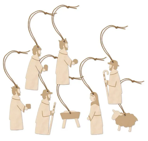 Bild von Baumanhänger-Set Krippe