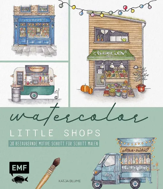 Bild von Blume K: Watercolor – Little Shops