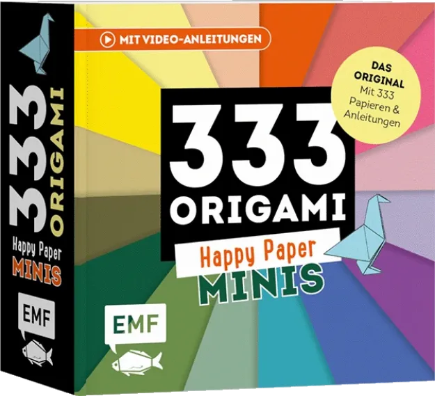Bild von 333 Origami Minis – Happy Paper – Deindekorativer Wendeblock zum kreativen Fa