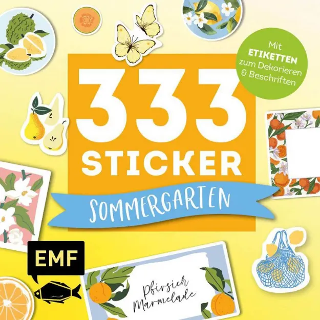 Bild von 333 Sticker – Sommergarten:Küchen-Etiketten und Aufkleber mit besc