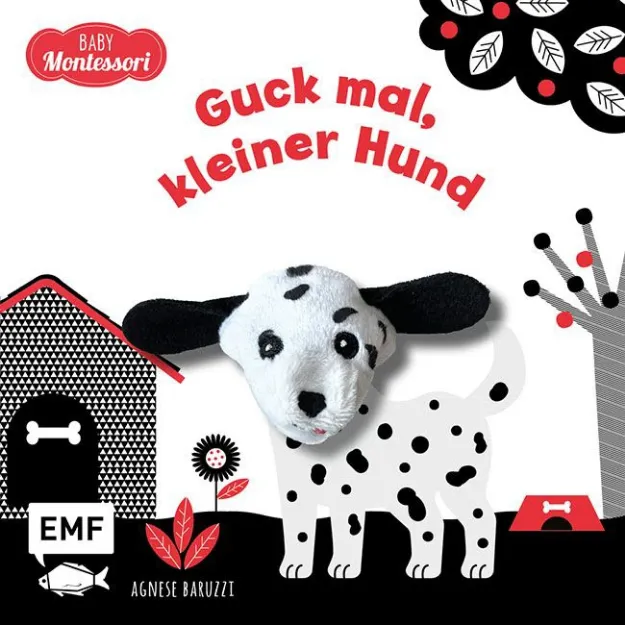 Bild von Baruzzi A: Kontrastbuch für Babys mitFingerpuppe: Guck mal, kleiner Hund