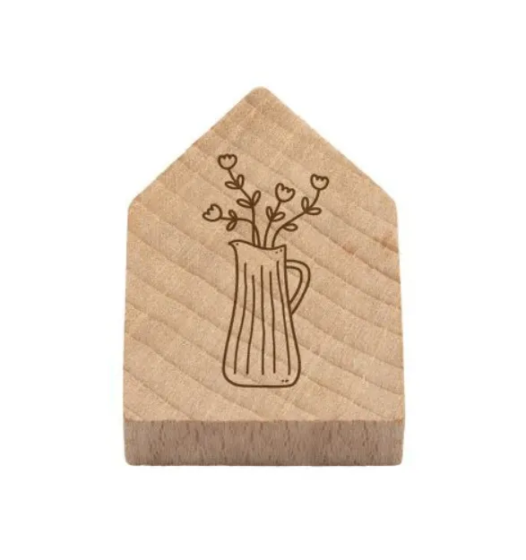 Bild von Magnetisches Holzhaus Blumenkanne