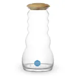 Bild von Krug Cadus Family 1,5l white - Blume des Lebens - Olivenholzdeckel - mundgeblase