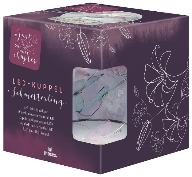 Bild von Just One More Chapter LED-Schmetterlingskuppel, VE-4