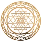 Bild von Shri Yantra aus Messing