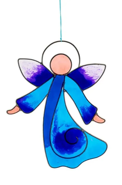 Bild von Engel blau/violett