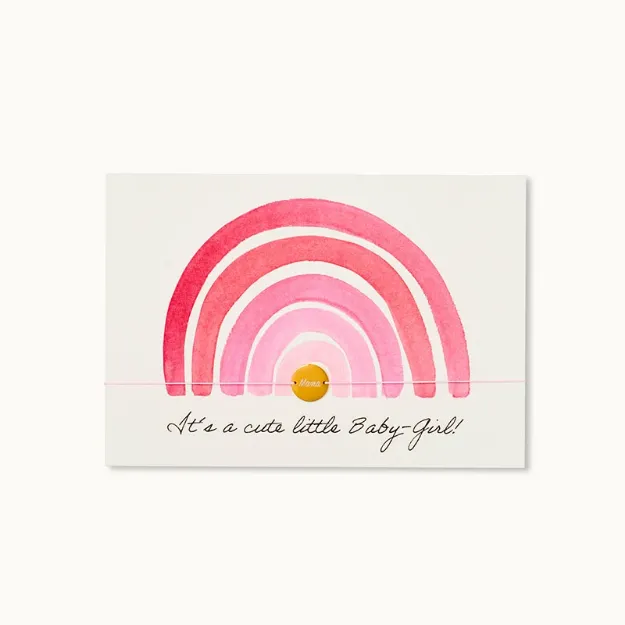 Bild von Armband-Karte Baby Girl - by vivi.