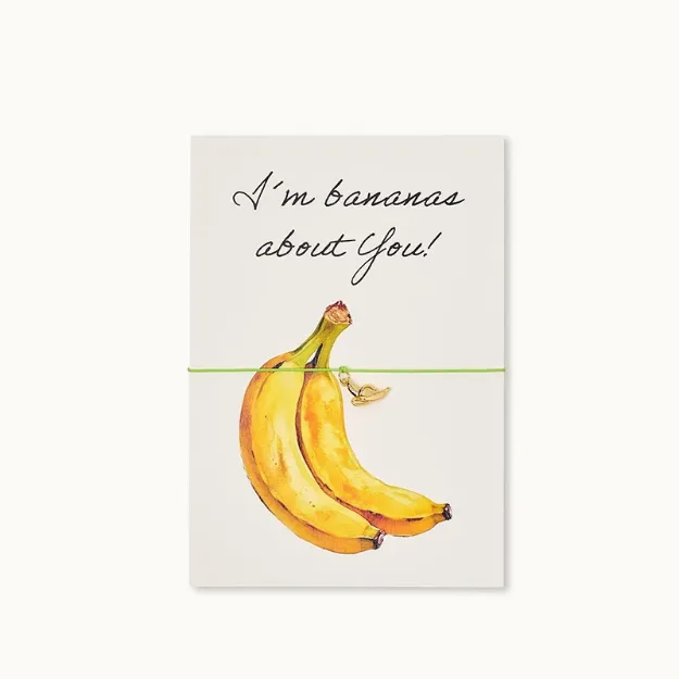 Bild von Armband-Karte: Bananas about you! - by vivi.