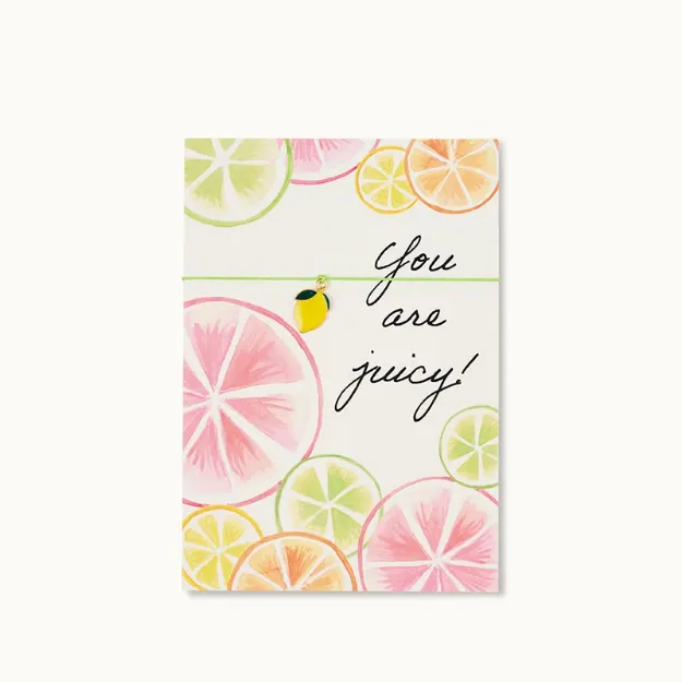 Bild von Armband-Karte: You are juicy! - by vivi.