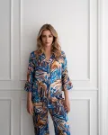 Bild von Bluse Loose Cut Blue Seaweed XL (Variante von PJ) - by vivi.