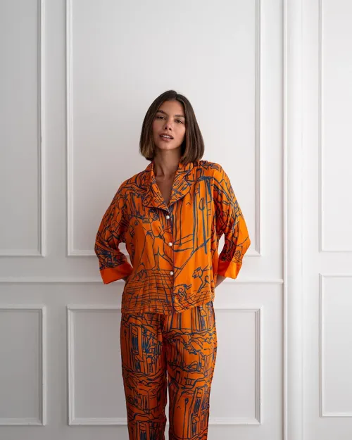 Bild von Bluse Loose Cut Doglover XXL (Variante von PJ) - by vivi.