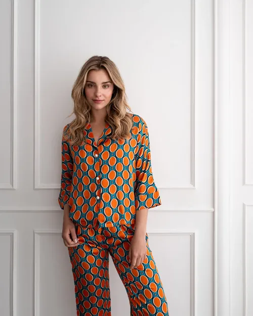 Bild von Bluse Loose Cut Dots M (Variante von PJ) - by vivi.