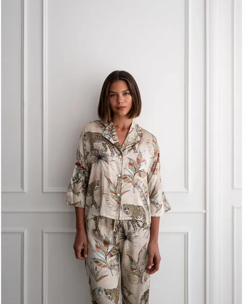 Bild von Bluse Loose Cut Leopards M (Variante von PJ) - by vivi.