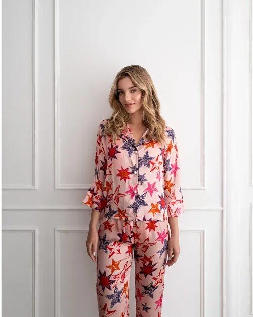 Bild von Bluse Loose Cut Stars XXL (Variante von PJ) - by vivi.