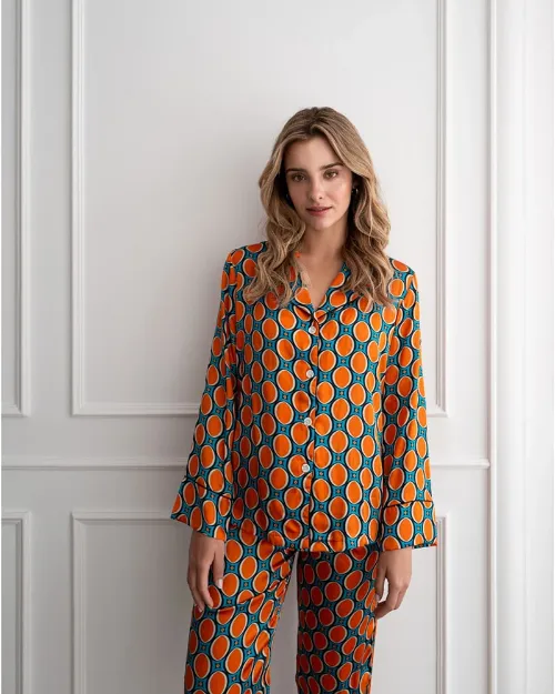 Bild von Bluse Straight Cut Dots S (Variante von PJ) - by vivi.