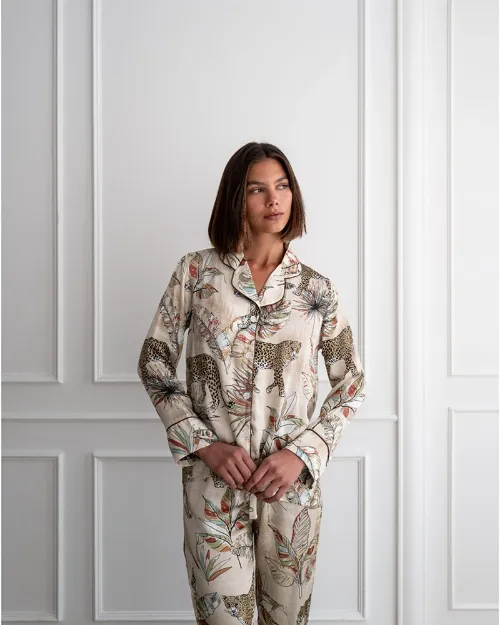 Bild von Bluse Straight Cut Leopards M (Variante von PJ) - by vivi.