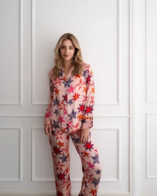 Bild von Bluse Straight Cut Stars XXL (Variante von PJ) - by vivi.