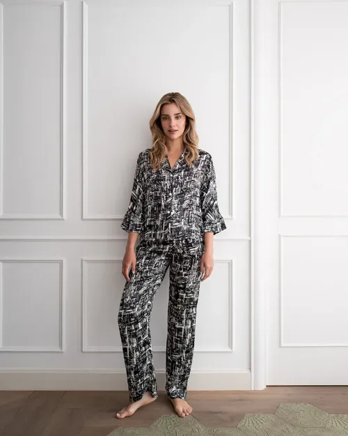 Bild von Hose Black & White XXL (Variante von PJ) - by vivi.