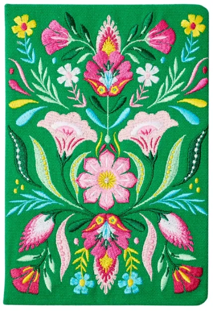 Bild von RS Notizbuch Fiesta del Sol bestickt - grün