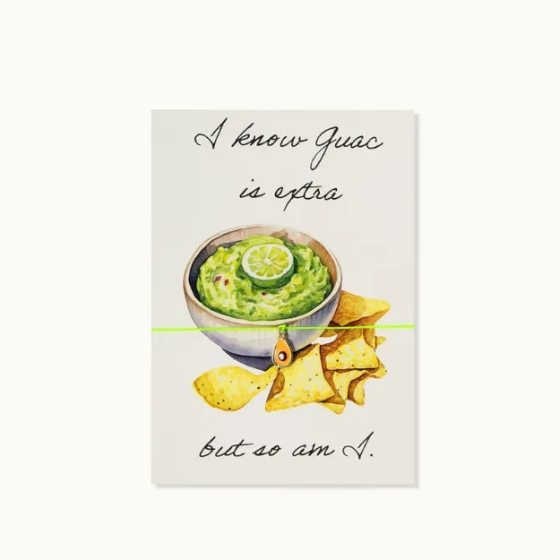 Bild von Armband-Karte: Guac is extra - by vivi.