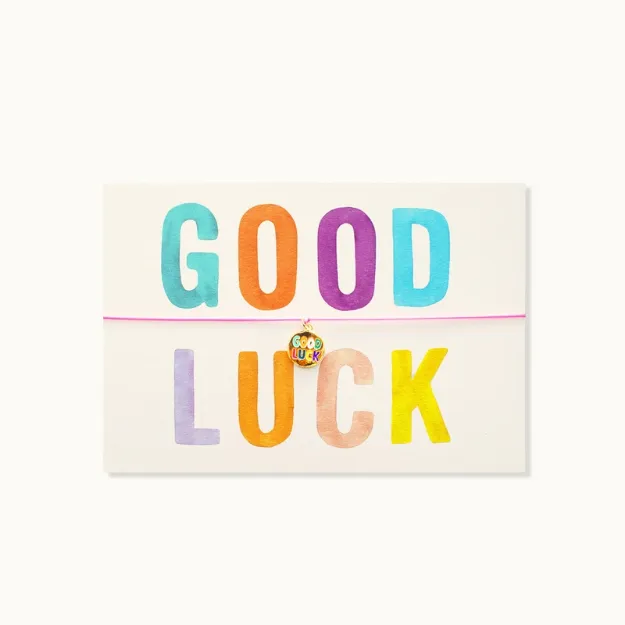 Bild von Armband-Karte: GOOD LUCK - by vivi.