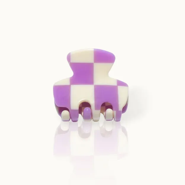 Bild von Haarklammer Klein Lavender Chess - by vivi.