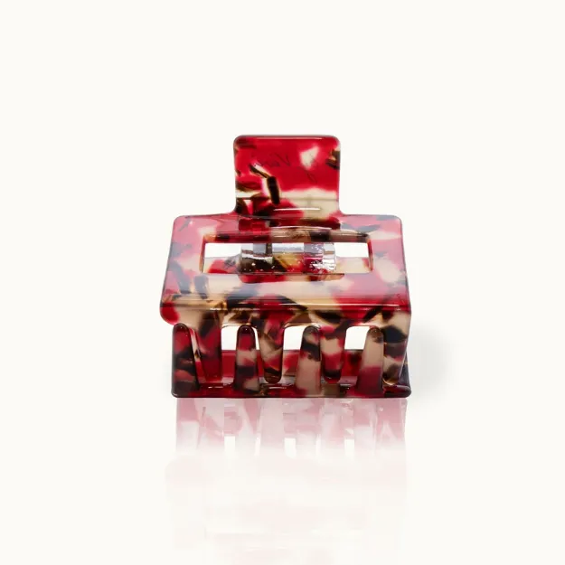 Bild von Haarklammer Square Red Leo - by vivi.