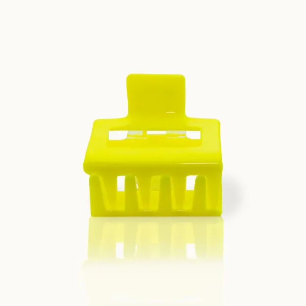 Bild von Haarklammer Square  Neon Yellow - by vivi.