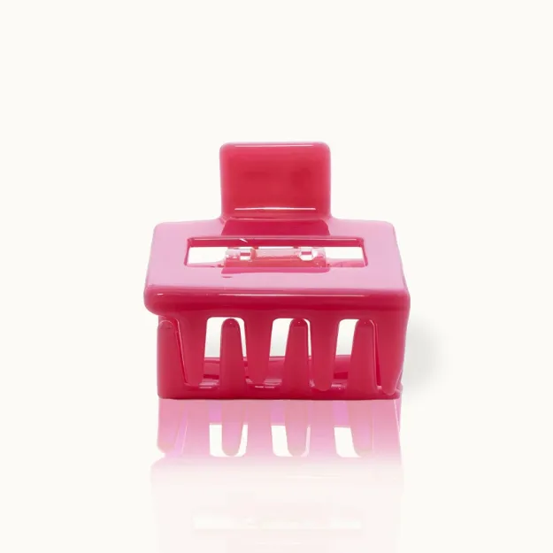 Bild von Haarklammer Square Neon Red - by vivi.