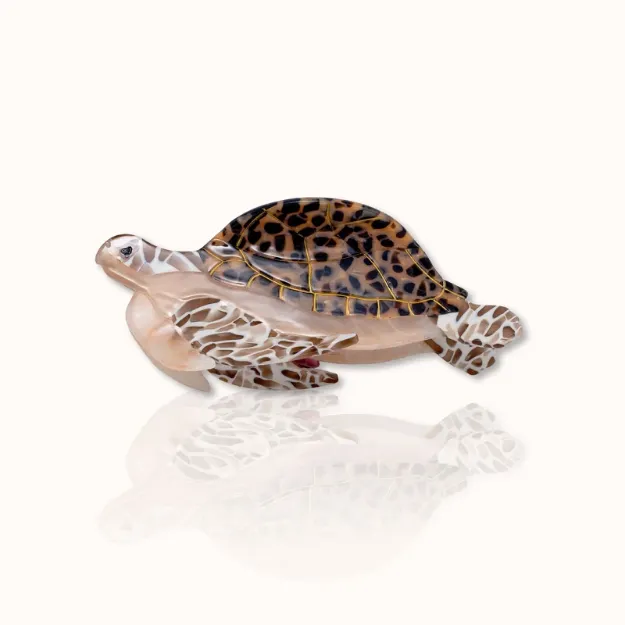 Bild von Haarklammer Schildkröte gross - by vivi.