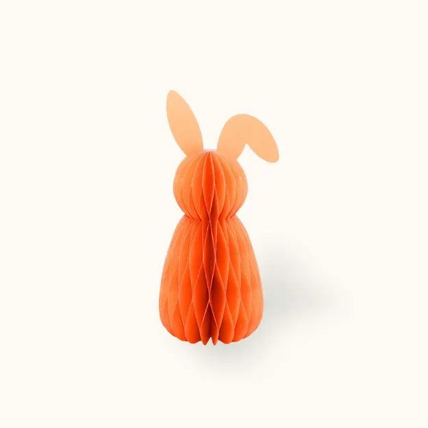 Bild von Ostern aus Papier Hase 20 cm Orange - by vivi.