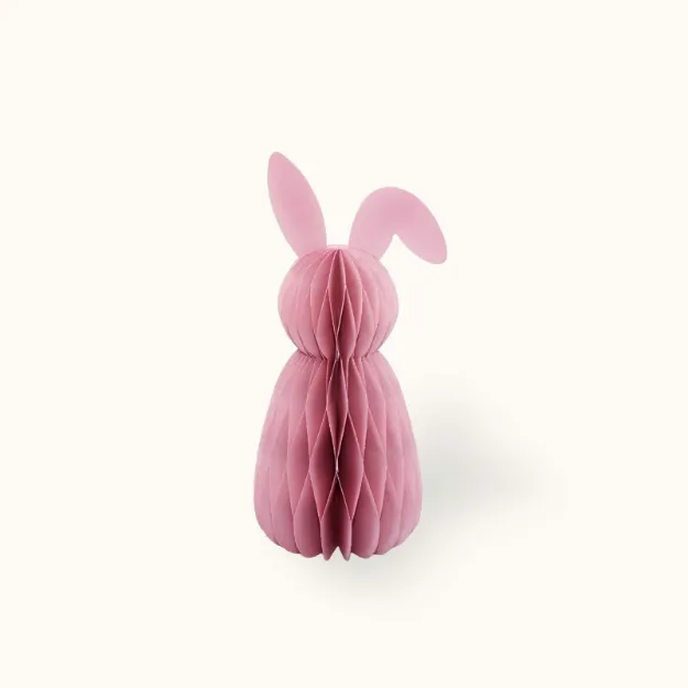Bild von Ostern aus Papier Hase 20 cm Rosa - by vivi.