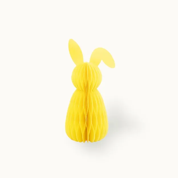 Bild von Ostern aus Papier Hase 20 cm Gelb - by vivi.
