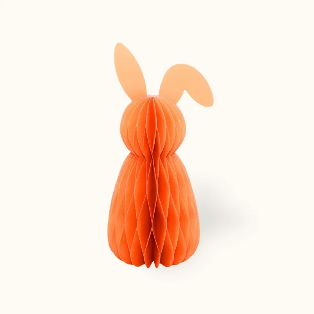 Bild von Ostern aus Papier Hase 30 cm Orange - by vivi.