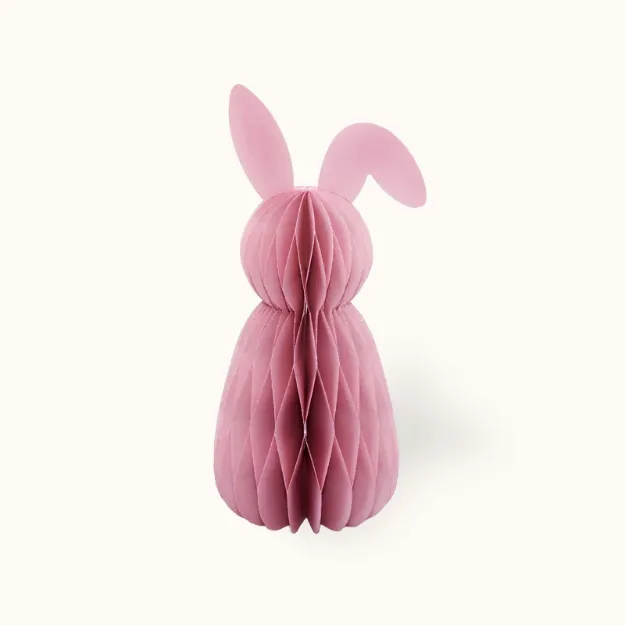 Bild von Ostern aus Papier Hase 30 cm Rosa - by vivi.