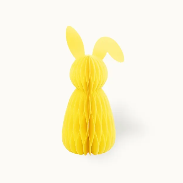 Bild von Ostern aus Papier Hase 30 cm Gelb - by vivi.