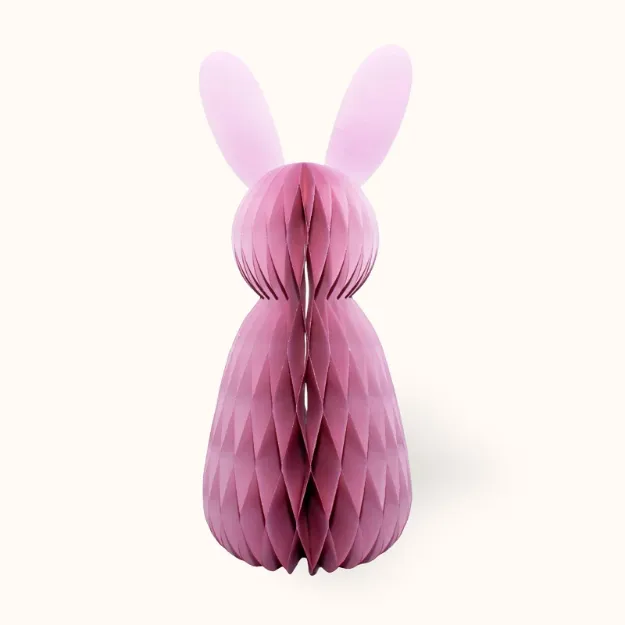 Bild von Ostern aus Papier Hase 60 cm Rosa - by vivi.