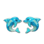 Bild von Brosche für Slipper: Delfine - by vivi.