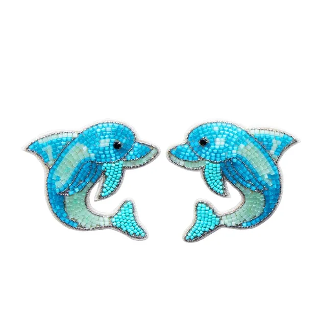 Bild von Brosche für Slipper: Delfine - by vivi.