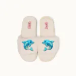 Bild von Brosche für Slipper: Delfine - by vivi.