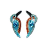 Bild von Brosche für Slipper: Blau Vogel / Eisvogel - by vivi.