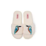 Bild von Brosche für Slipper: Blau Vogel / Eisvogel - by vivi.