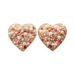 Bild von Brosche für Slipper: Perlen Herz - by vivi.