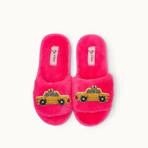Bild von Brosche für Slipper: NY Taxi - by vivi.