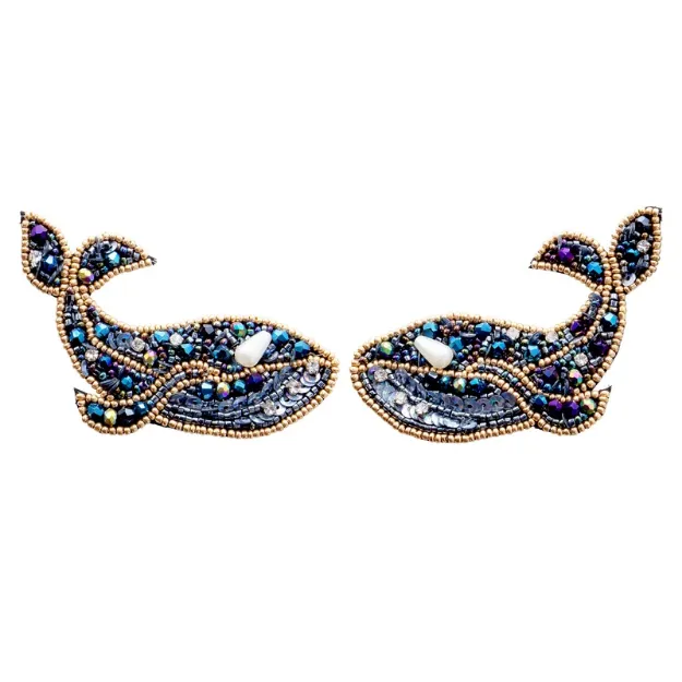 Bild von Brosche für Slipper: wal - by vivi.