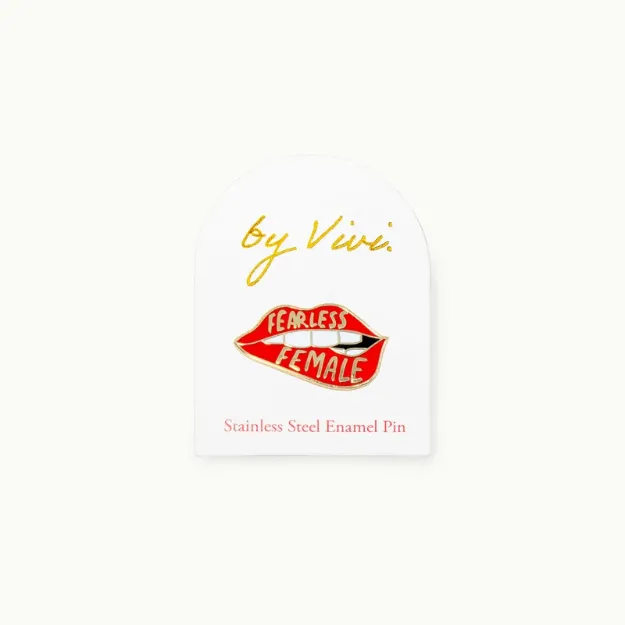 Bild von Pin Fearless Female Lips - by vivi.