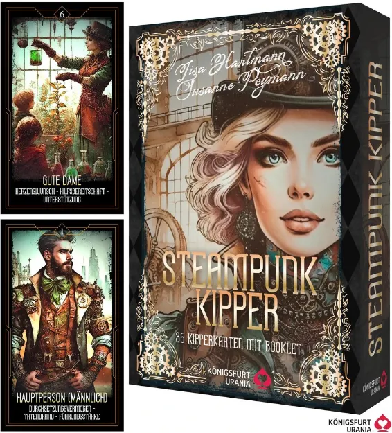 Bild von Hartmann, Lisa: Steampunk Kipper - 36 Kipperkarten und 144-seitiges Booklet (Cyb