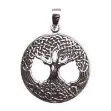 Bild von Anhänger Keltischer Lebensbaum 2.5 cm, Messing versilbert
