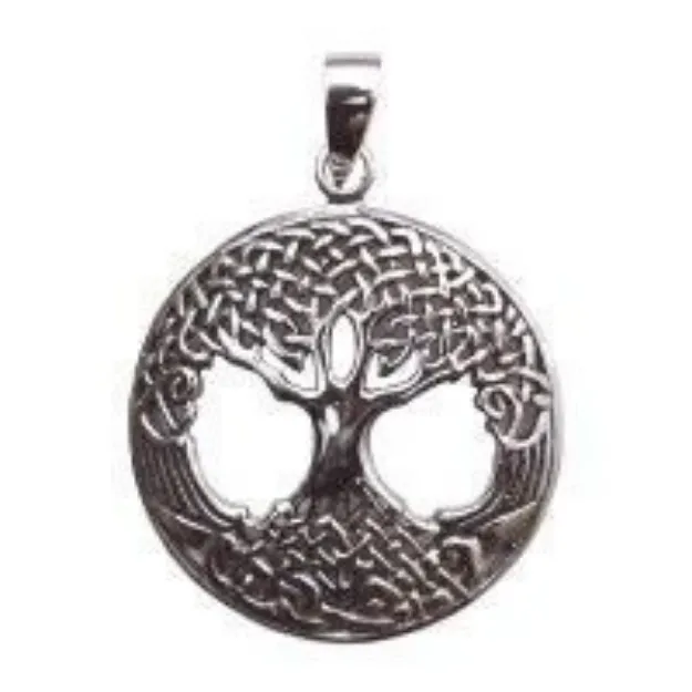 Bild von Anhänger Keltischer Lebensbaum 2.5 cm, Messing versilbert