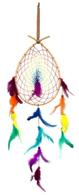 Bild von Traumfänger Rainbow Drop Rattan (20x30)x70cm